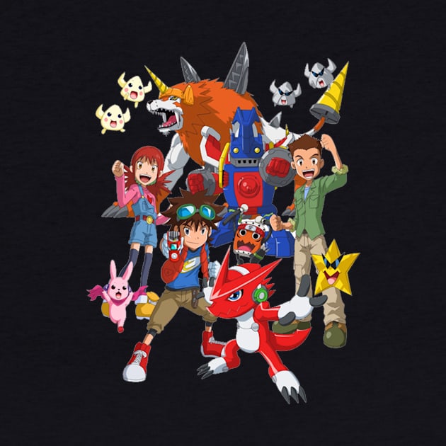 Digimon Digital Monsters tees fan art awesome Gift for Digimon Lovers by MIRgallery